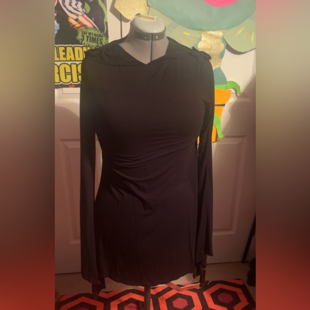 SOLD- Hooded bell sleeve witchy Killstar dress